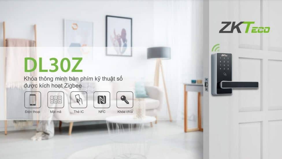 ZKTeco DL30Z - Khóa điện tử thông minh công nghệ cao Zigbee