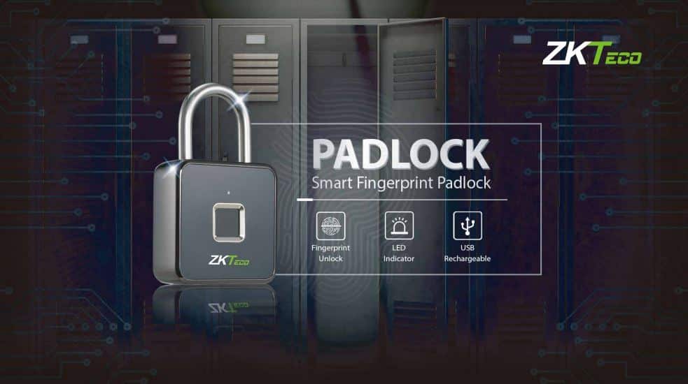 ZKTeco Padlock - Ổ khóa vân tay hiện đại thông minh