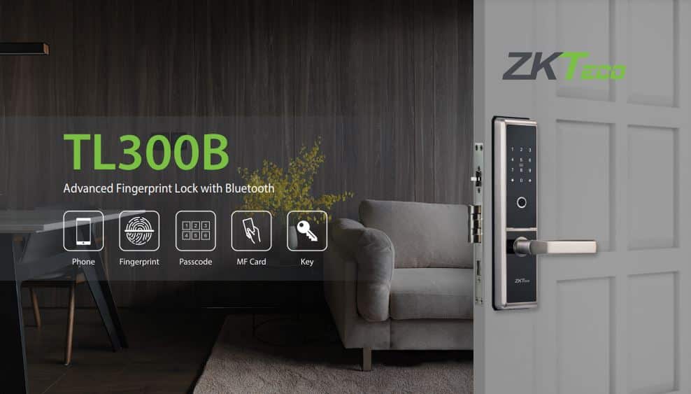 ZKTeco TL300B - Khóa cửa vân tay thông minh kết nối Bluetooth