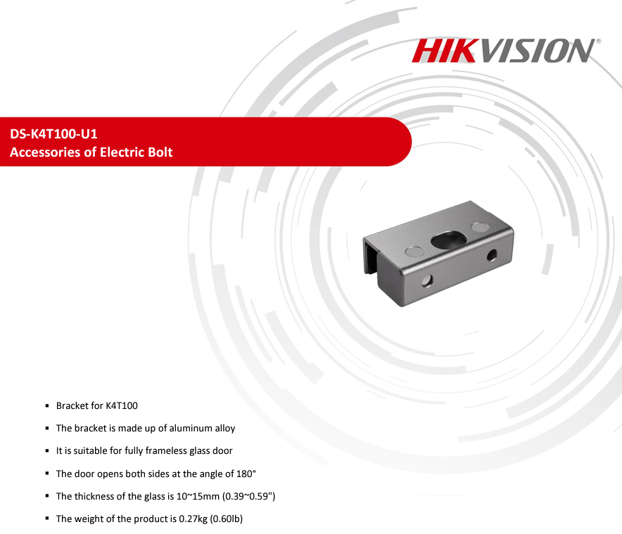 Giá Đỡ Khóa Chốt Hikvision DS-K4T100-U1