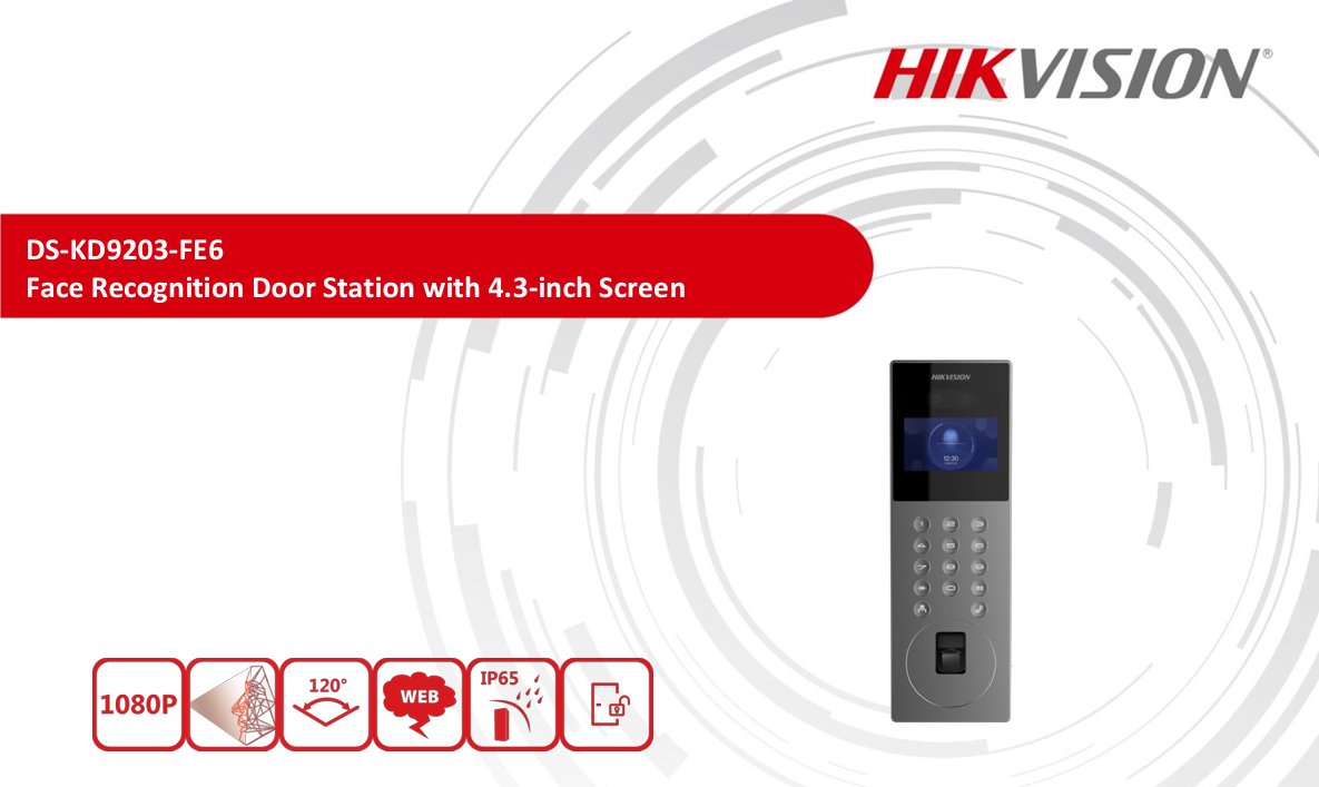 Chuông Cửa Thông Minh Hikvision DS-KD9203-FE6