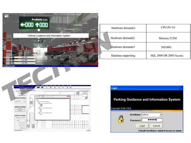 Phần mềm hệ thống đỗ xe Tectron PGIS-2013