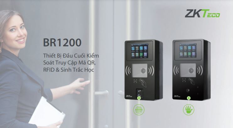 Máy chấm công vân tay ZKTeco BR1200(FBE) kiểm soát truy cập