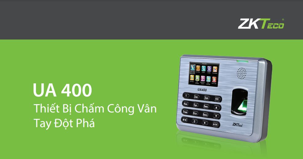 Máy chấm công kiểm soát truy cập vân tay thẻ từ ZKTeco UA400