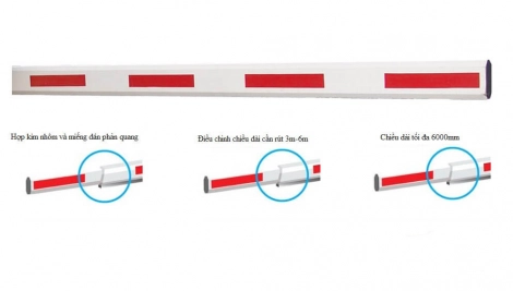 Thanh chắn Barrier MAG-BR6AT60 (Hỗ trợ BR660T) 