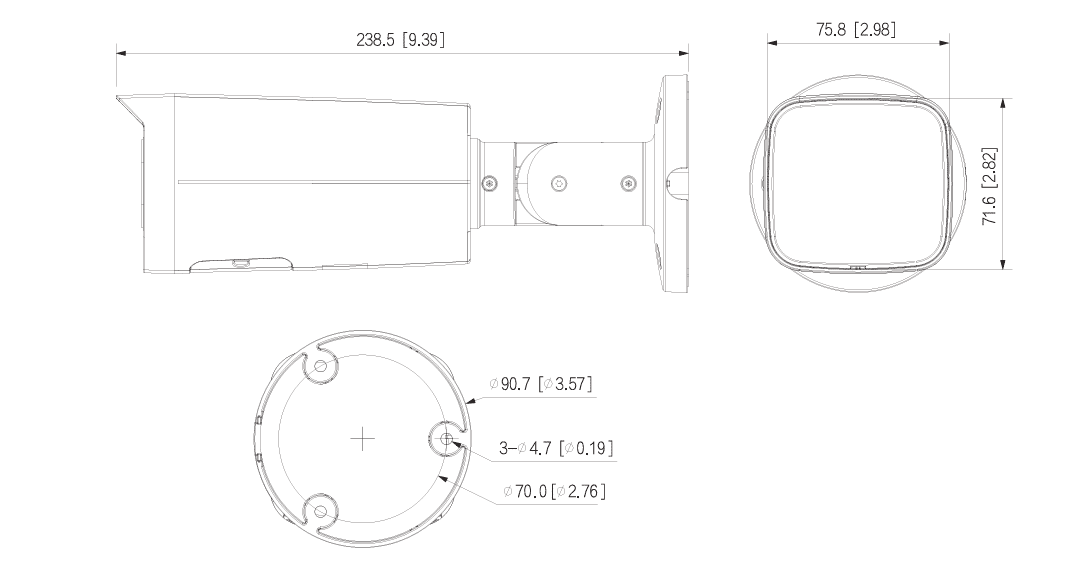 Thiết kế dạng Bullet chắc chắn hiện đại