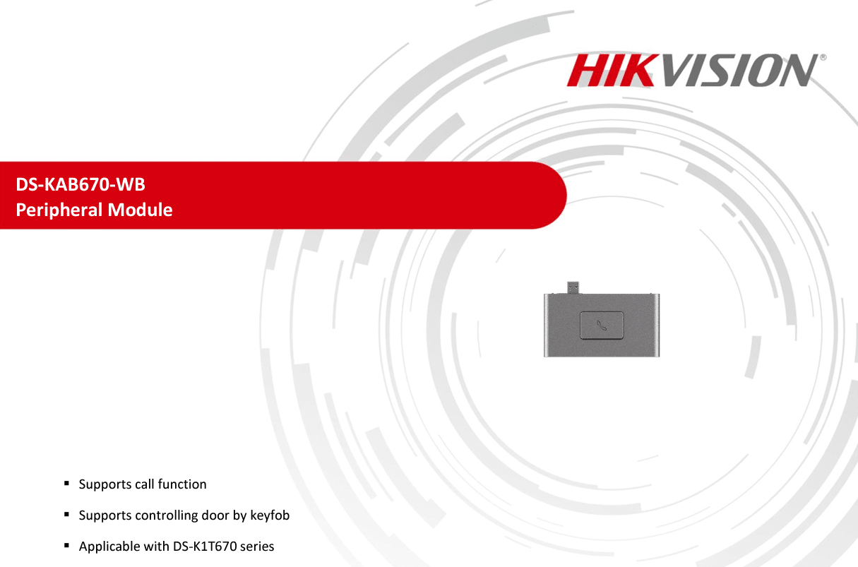 Module Mở Rộng Hikvision DS-KAB670-WB