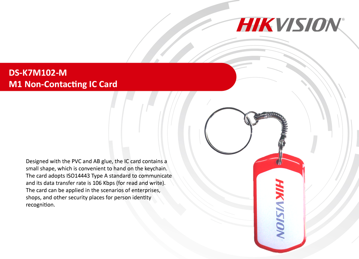 Thẻ Mifare Hikvision DS-K7M102-M (13.56MHz)