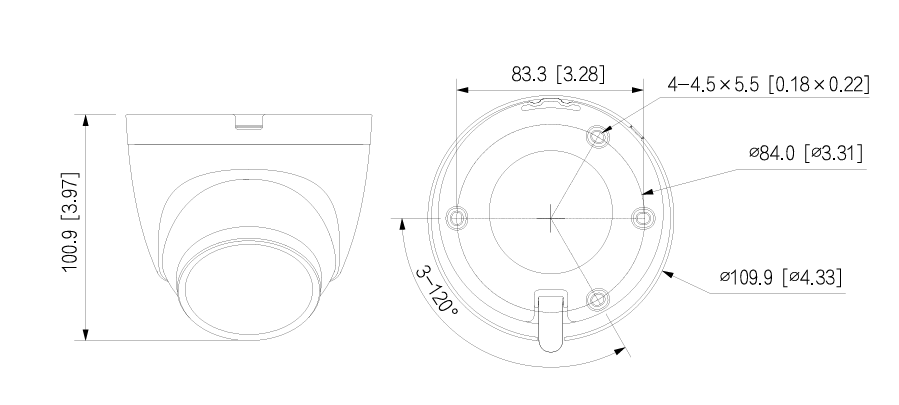 Camera IP Full-color Dahua DH-IPC-HDW2449T-S-LED (4MP)