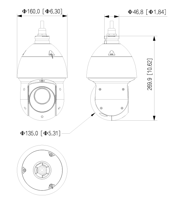 Camera Speed Dome IP Dahua DH-SD49425GB-HNR ( 4MP-25X)