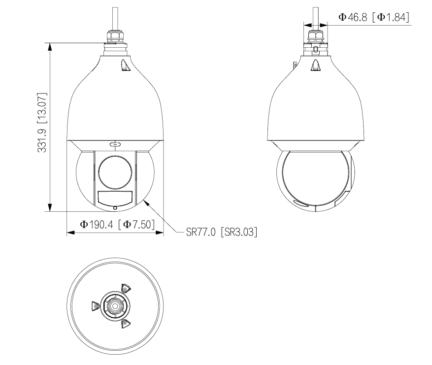 Camera Speed Dome IP Dahua DH-SD5A432GB-HNR (4MP-32X)