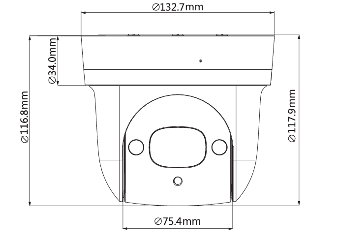 Camera Speed Dome IP Dahua DH-SD29204UE-GN-W