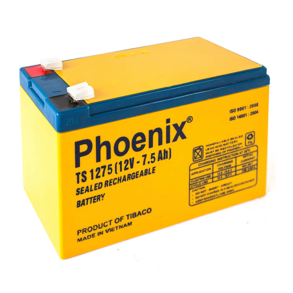 Bình Ắc Quy Phoenix TS1275 (12V- 7.5Ah)