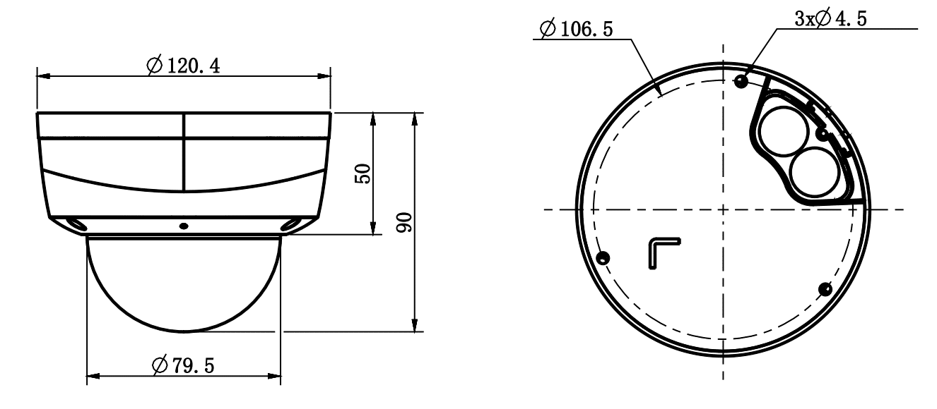 Thiết kế dạng Dome nhỏ gọn hiện đại