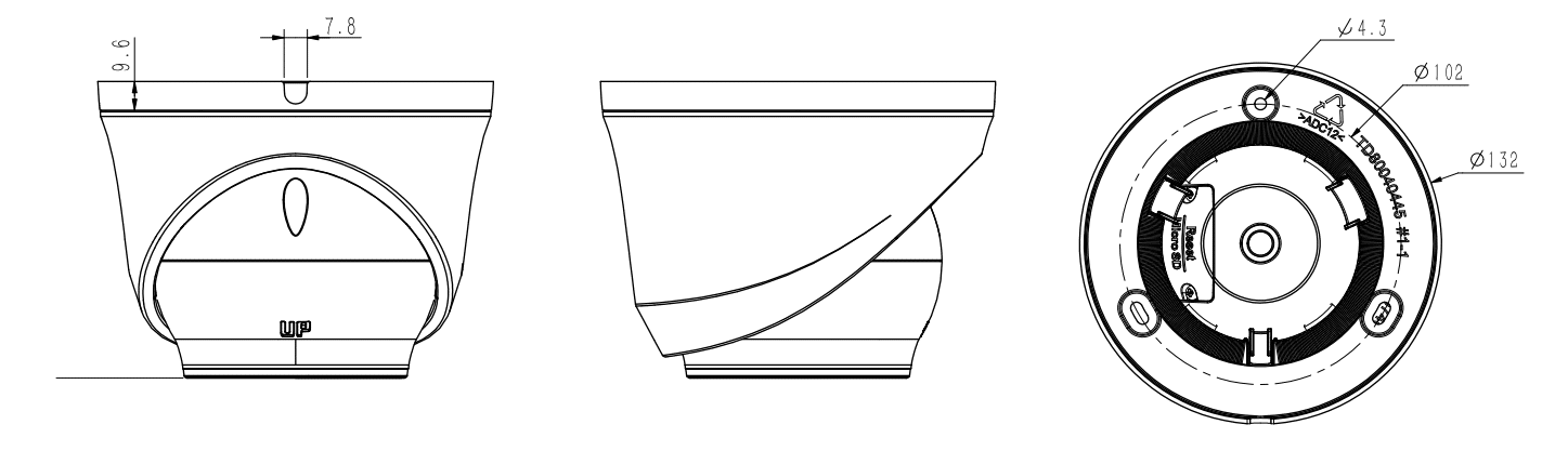 Thiết kế dạng Dome nhỏ gọn hiện đại