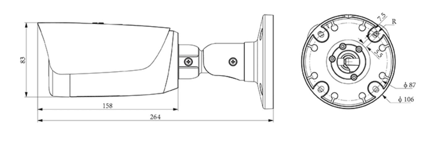 Thiết kế dạng Bullet chắc chắn hiện đại