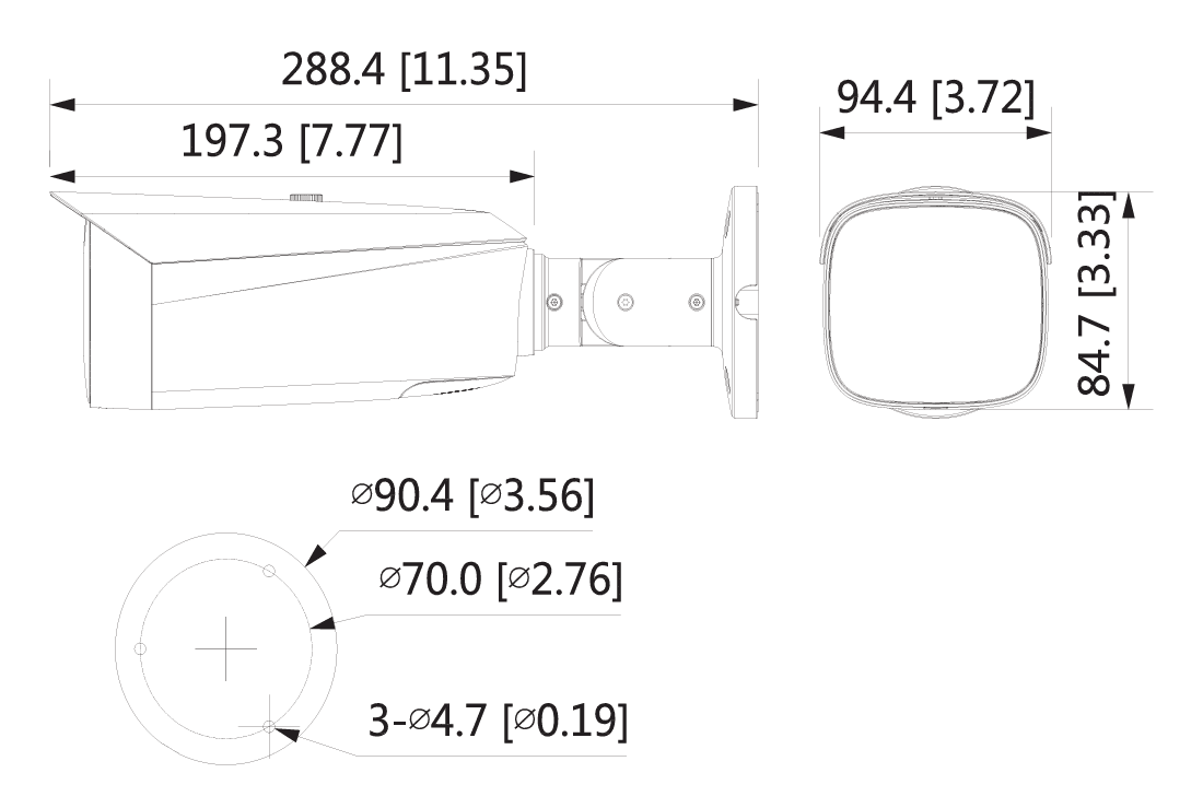 Thiết kế dạng Bullet hiện đại chắc chắn