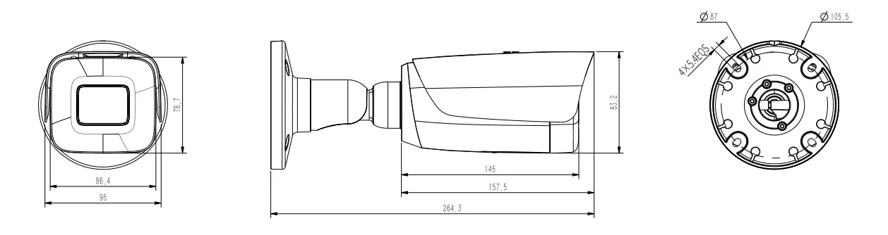 Thiết kế dạng Bullet chắc chắn hiện đại