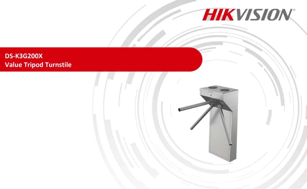 Cổng Tripod Hikvision DS-K3G200X - Cổng Xoay 3 Càng, Kiểm Soát Ra Vào Cổng Thẻ Từ