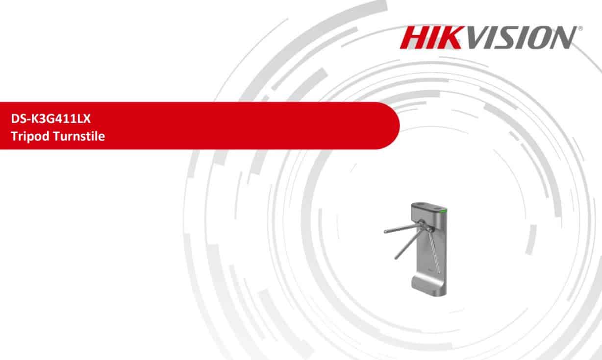 Cổng Tripod Hikvision DS-K3G411LX - Cổng Xoay 3 Càng, Kiểm Soát Ra Vào Cổng