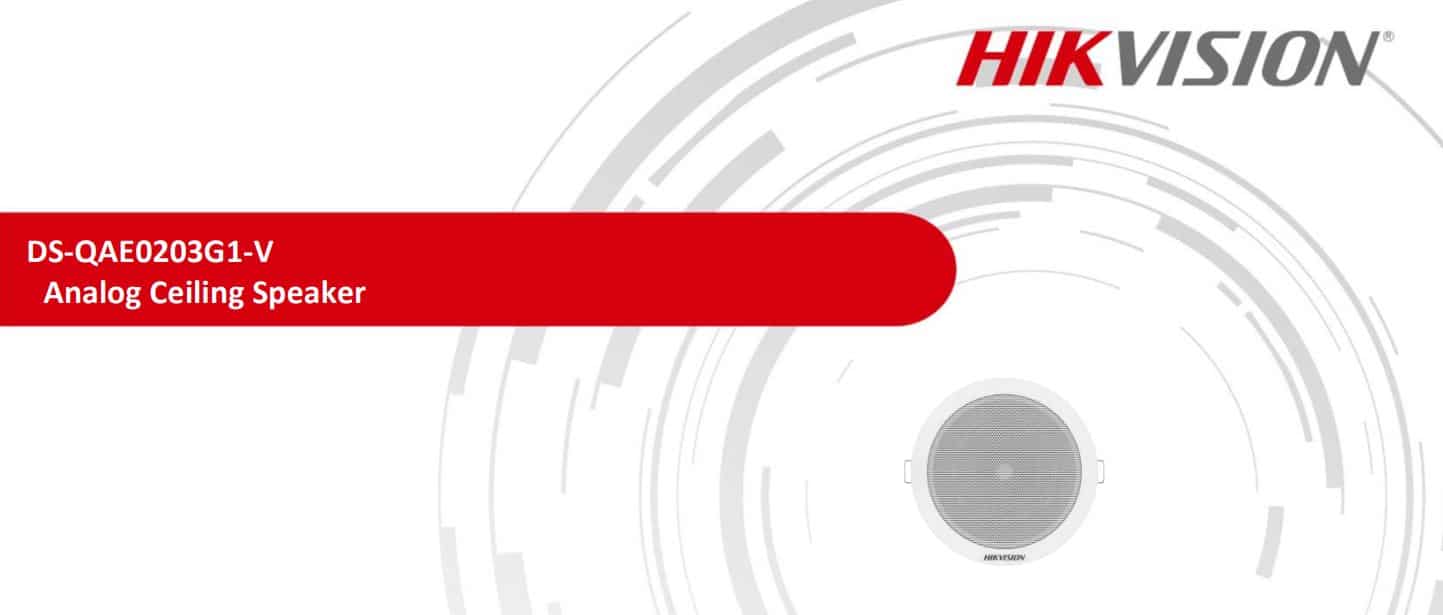 Loa Hikvision DS-QAE0203G1-V - Loa Analog Ốp Trần, Loa Thông Báo, Công Suất 3W 