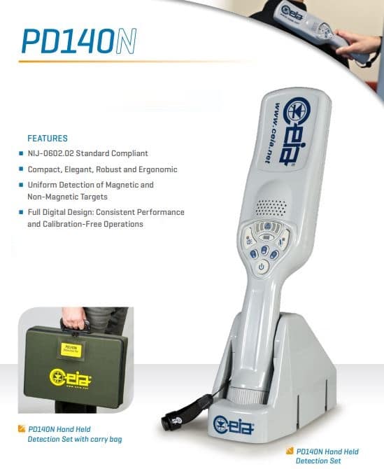 Máy Dò Kim Loại CEIA PD140N - Máy Dò Kim Loại Cầm Tay, Độ Chính Xác Cao