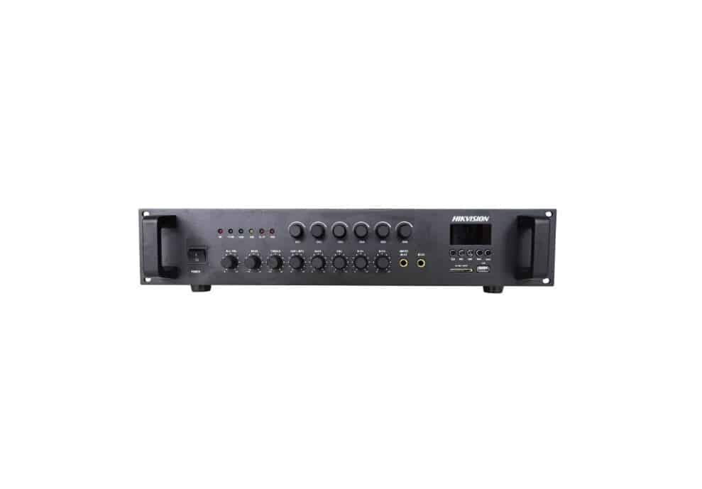 Âm Ly Hikvision DS-QAE0A120G1-VB6 – Âm Ly Analog, Công Suất 120W, Hỗ Trợ Bluetooth