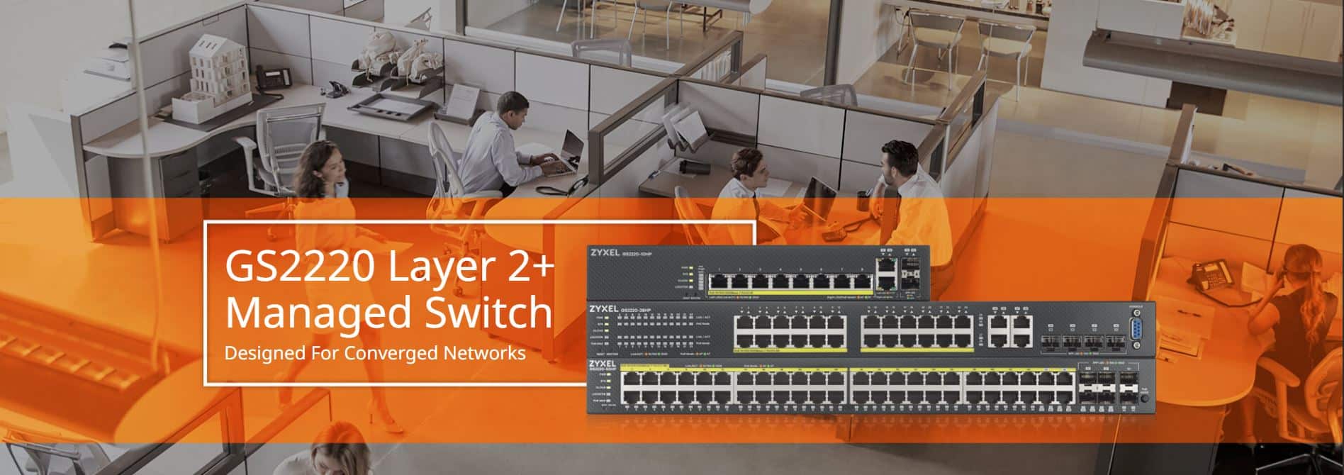 Switch Zyxel GS2220-28HP - Bộ Chuyển Mạch 24 Port PoE Gigabit, 4 Port Gigabit Combo, Switch Layer 2+ Managed 375W
