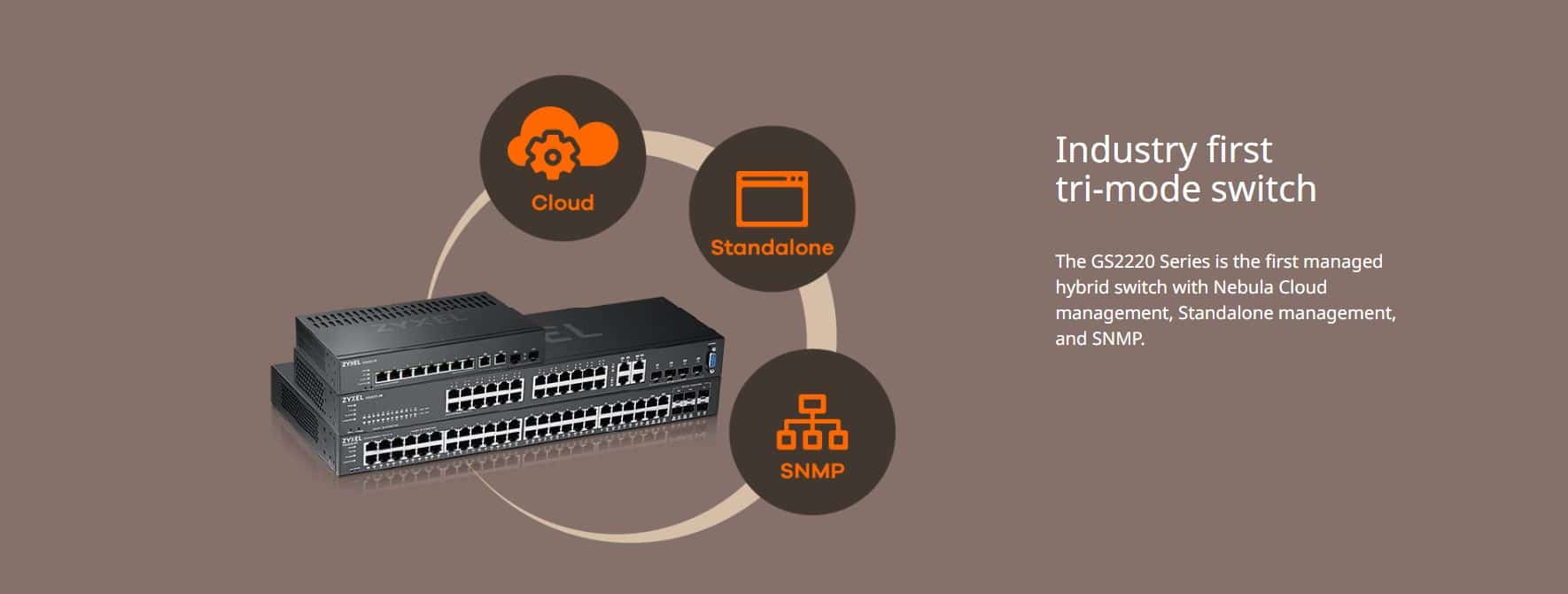 Switch Zyxel GS2220-50HP - Bộ Chuyển Mạch 48 Port PoE Gigabit, 4 Port SFP, Switch Layer 2+ Managed 375W