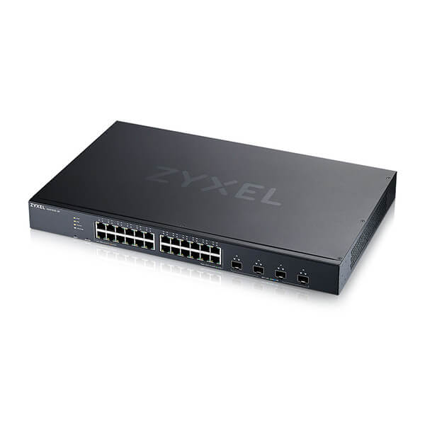Switch Zyxel XGS1935-28 – Bộ Chuyển Mạch 24 Port GbE, 4 Port SFP+ 10G Uplink, Switch L3 Smart Managed