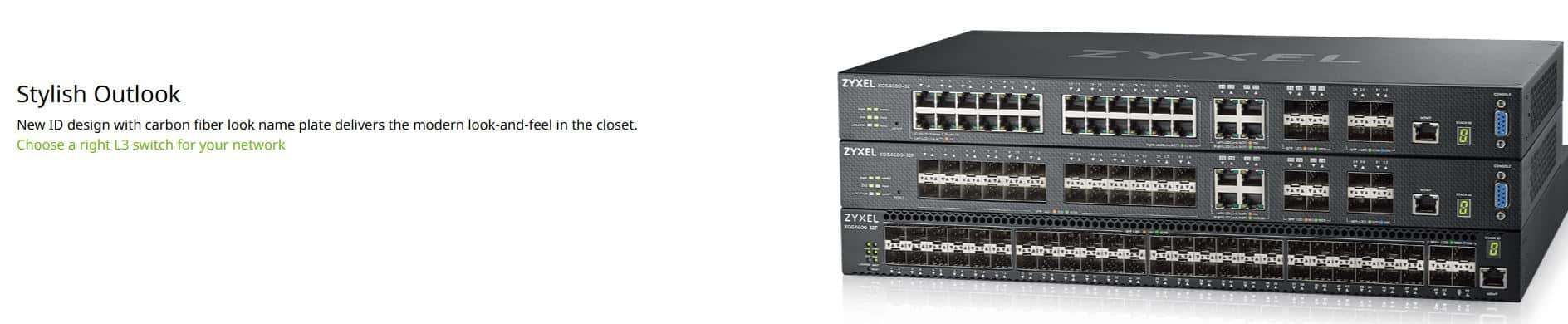 Switch Quang Zyxel XGS4600-32F - Bộ Chuyển Mạch Quang 24 Port SFP, 4 Port SFP+, 4 Port Combo L3 Aggregation